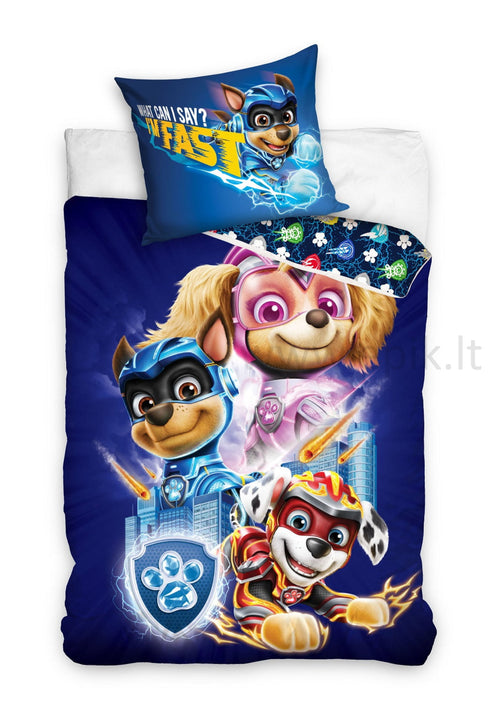Vaikiškas patalynės komplektas "Fast Paw Patrol"